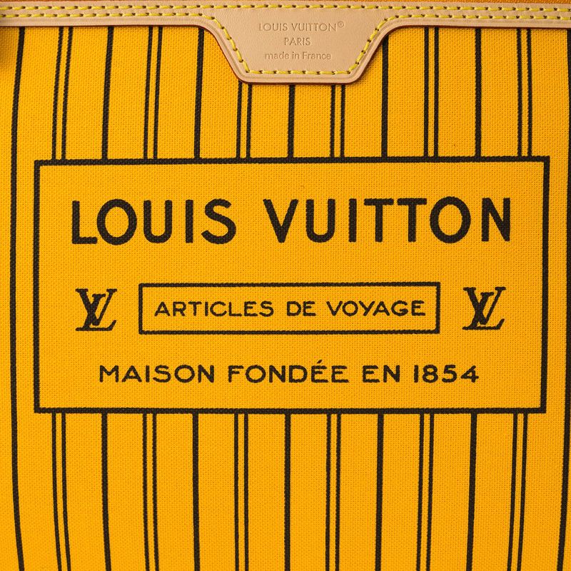 Louis Vuitton Tote Bag Neverfull - Inside Out MM Brown/jeanne Saffron