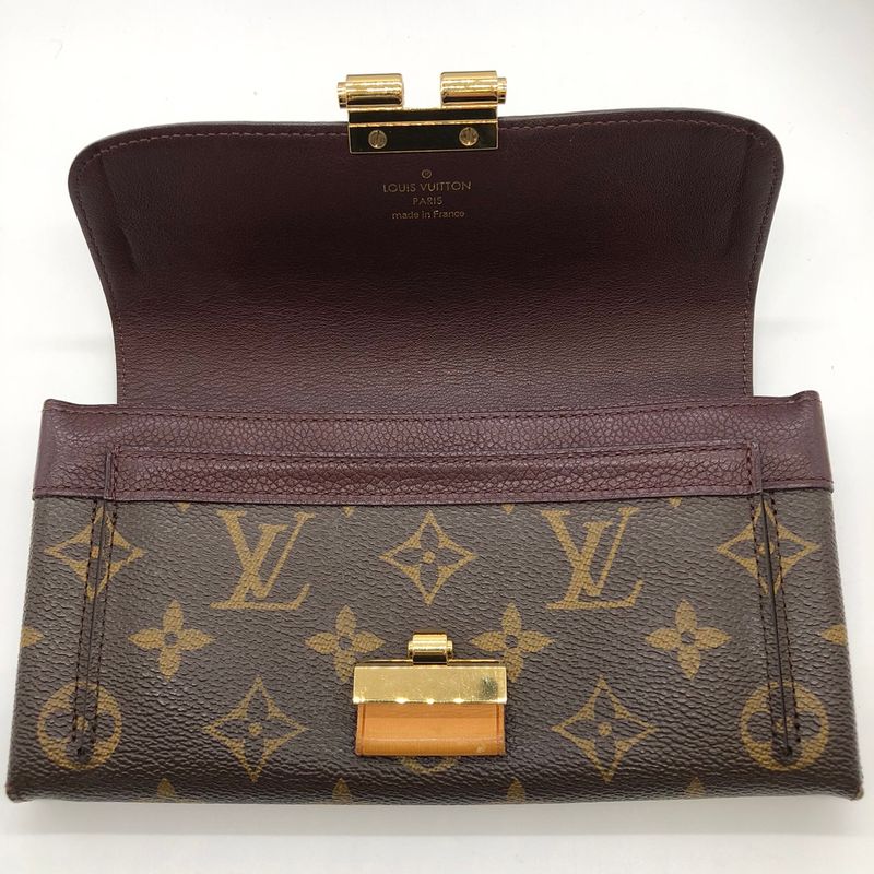 Louis Vuitton M60362 Portefeuille Elysee Long Wallet Brown Monogram Canvas/leath