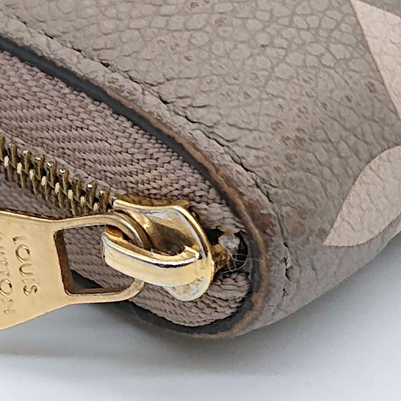 Louis Vuitton Zippy Coin Purse Bicolor Monogram Empreinte Beige