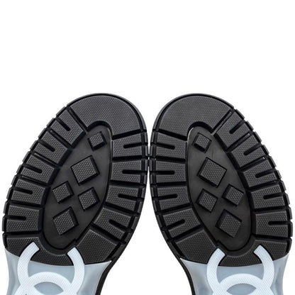 Chanel Sneakers Matelasse Coco Mark G46258 37 Size Suede Calfskin Lambskin