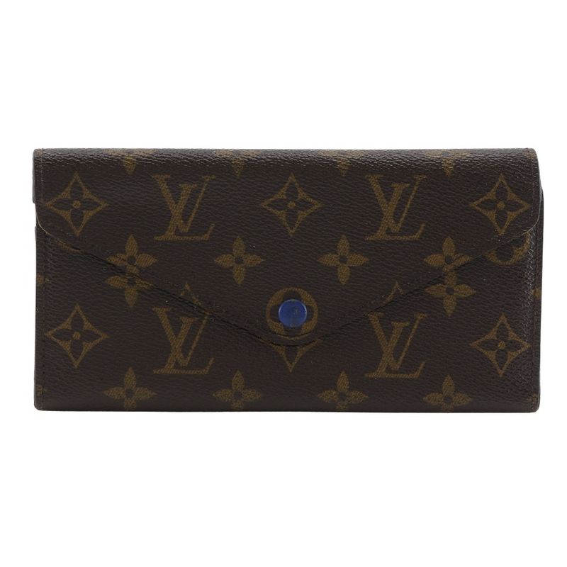Louis Vuitton Portefeuille Josephine Three-fold M60164 Monogram Canvas Brown