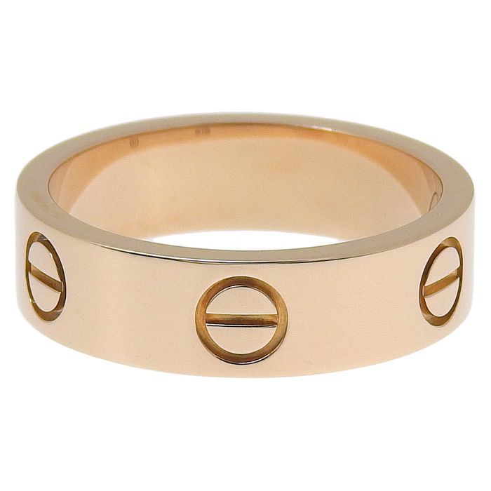 Cartier Love Ring Classic Model 18K Pink Gold 750 Pink Gold #55 Equivalent To
