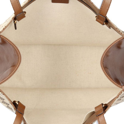 Gucci Horsebit Tote Bag GG Canvas 623694 Beige Unisex Gucci  Gucci