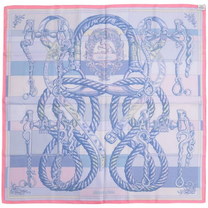 Hermes Carre 90 Double Face Della Cavalleria Silk Multicolor Scarf 0216 Hermes