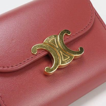 Celine Small Flap Wallet Triomphe 10d78 3DPV Tri-fold Wallet Calf Womens