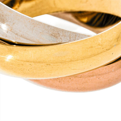 Cartier Trinity LM Ring #53 18K Yellow Gold 139g 18K Pink Gold 18K White Gold
