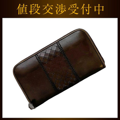 Bottega Veneta Round Zipper Long Wallet Ec22288 Brown