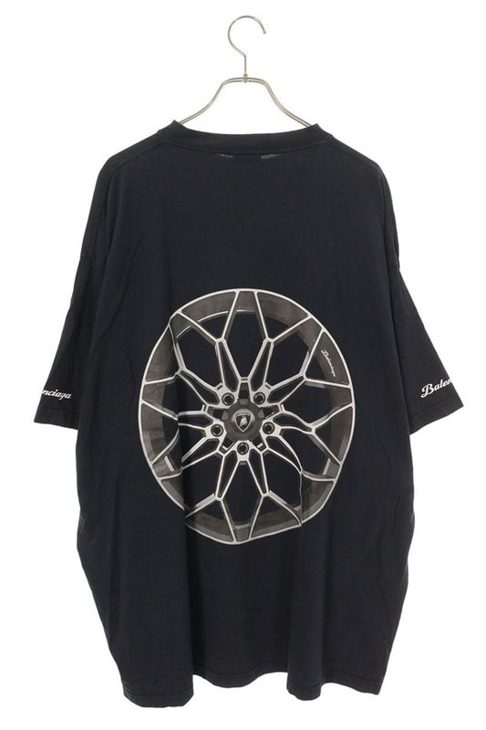 Balenciaga 831305 Tsvp9 Lamborghini Print Oversized T-shirt Men's 5