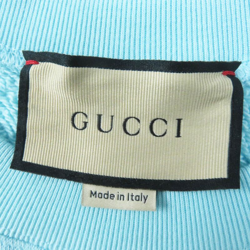 Gucci 22AW 617964 Cotton Silk Logo Printed Banana Sequins Oversized Sweatshirt