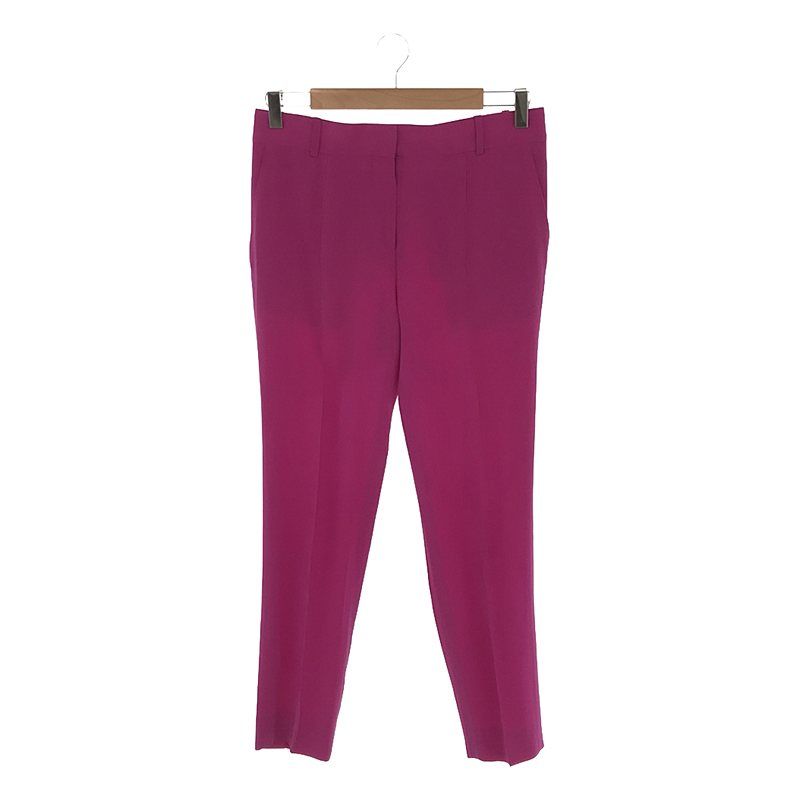 Celine - Phoebe Period Silk Center Press Tapered Pants - 36 - Purple - Women's