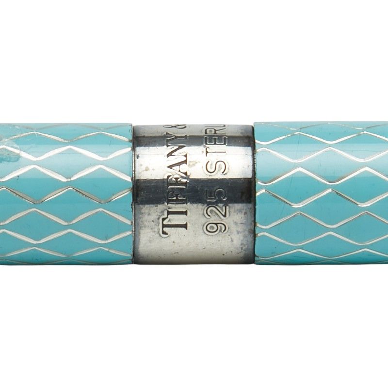 Tiffany & Co Purse Pen Light Blue Silver Sv925 Silver Ladies Tiffany & Co