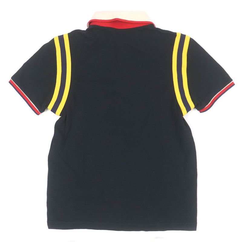 Gucci 500971 Cotton Bee Patch Web Line Short Sleeve Short Sleeve Polo Shirt