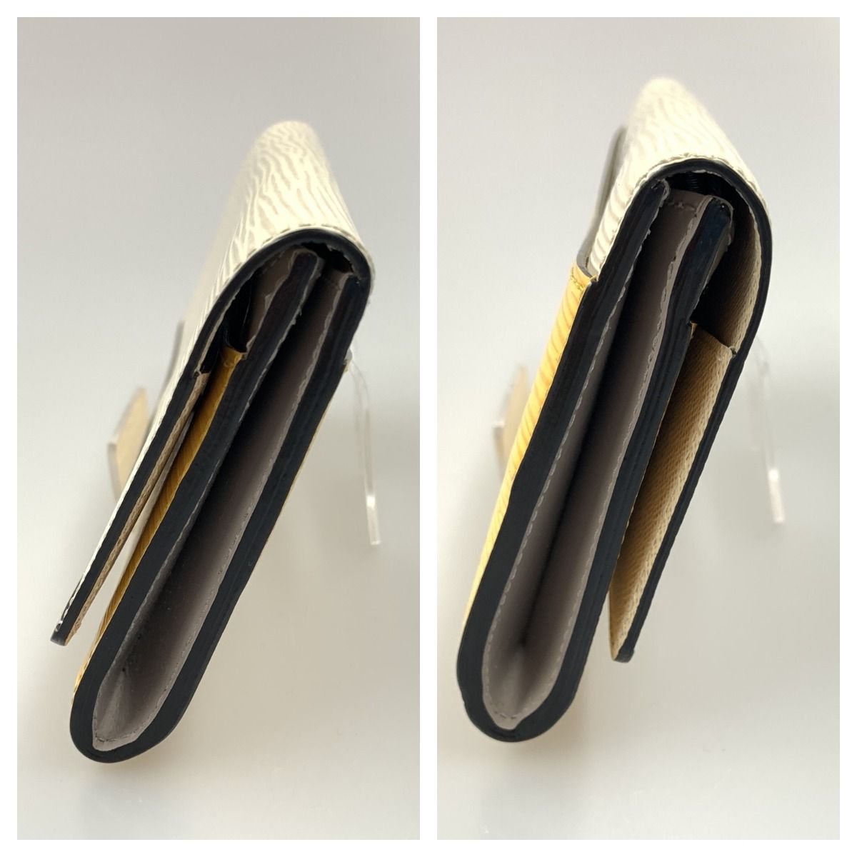 Louis Vuitton Portefeuille Flor Long Wallet M60395 White X Yellow