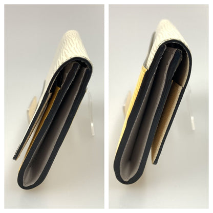Louis Vuitton Portefeuille Flor Long Wallet M60395 White X Yellow