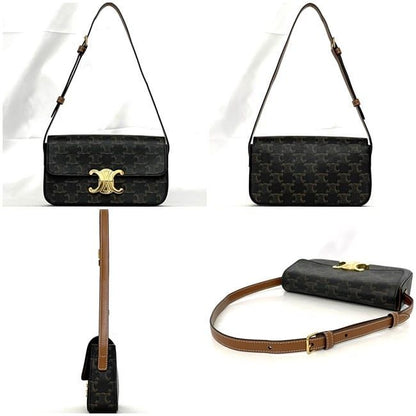 Celine Semishoulder Bag Claude Brown Triomphe