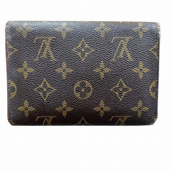 Louis Vuitton Monogram Porte Trésor Etui Chequier M61200 Trifold Wallet Unisex