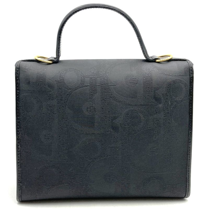 Dior Christian Dior Handbag Black PVC Trotter Total Ladies Fashion Branded High