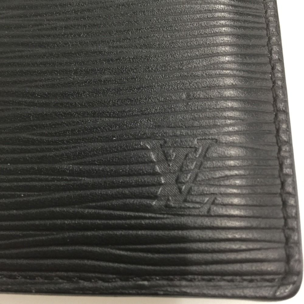 Louis Vuitton Card Case Epi Organizer Depoche M60642 Black