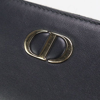 DIOR Zip Card Holder Coin Purse Calf Zip Card Holder Women's