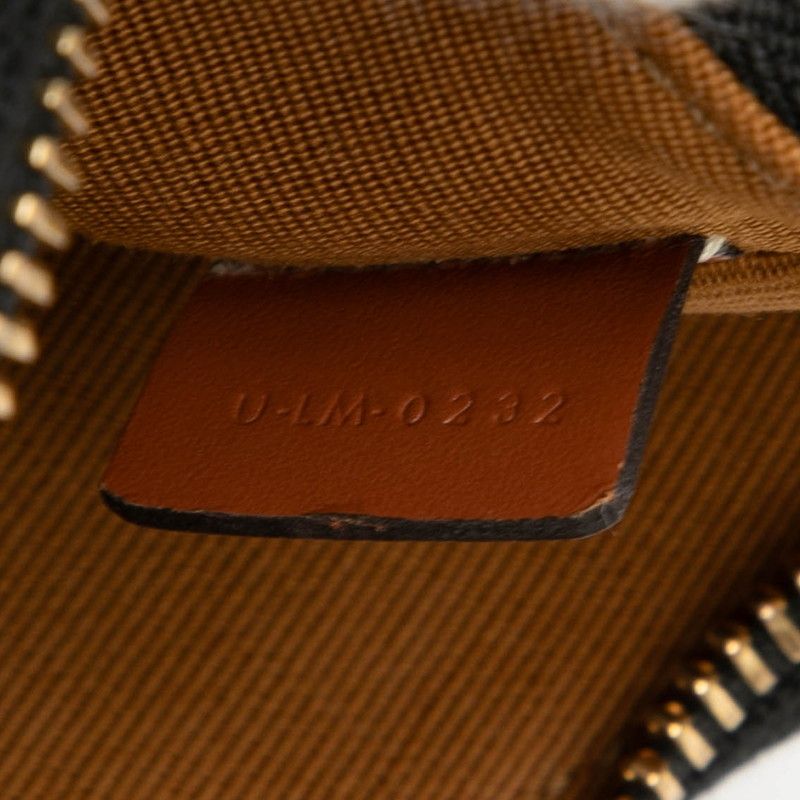 Celine Triomphe Mini Handbag Shoulder Bag Brown PVC Leather Women Celine