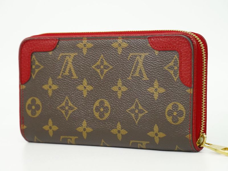 Authentic Louis Vuitton LV Zippy Wallet Retiro Monogram Round Zipper Long