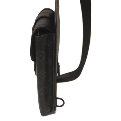 Louis Vuitton M45912 Monogram Eclipse Sommeurs Ring Bag Body Bag Black Men's