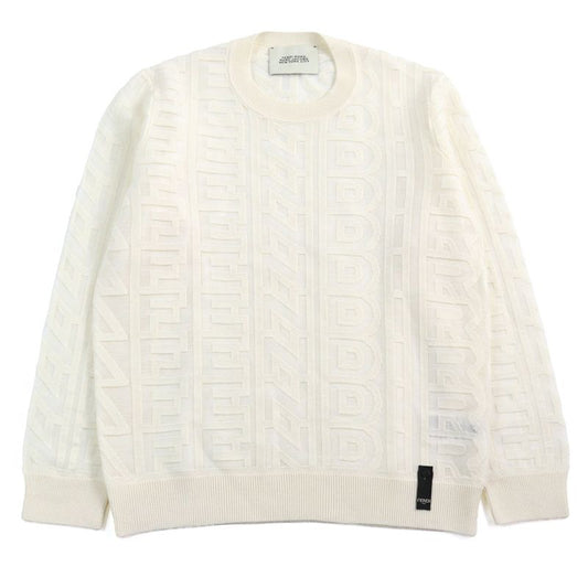 Fendi X MARC Jacobs Fendi X MARC Jacobs 22SS Fzx131 Wool Logo Crew Neck Mesh