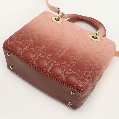 DIOR Medium Lady Dior Handbag Lambskin Ladies