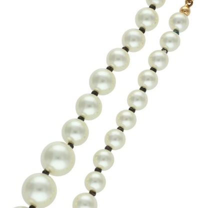 Christian Dior CD Icon Faux Pearl Choker Necklace Women
