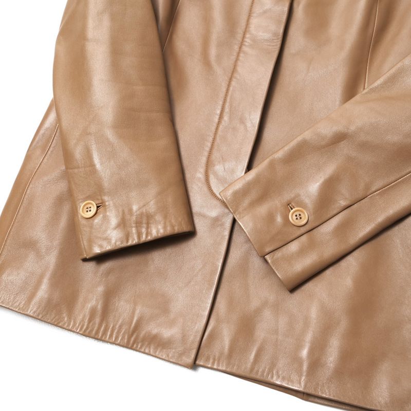 Loewe Tailored Jacket Size 40 Lamb Nappaleather Genuine Leather Jacket Buleather