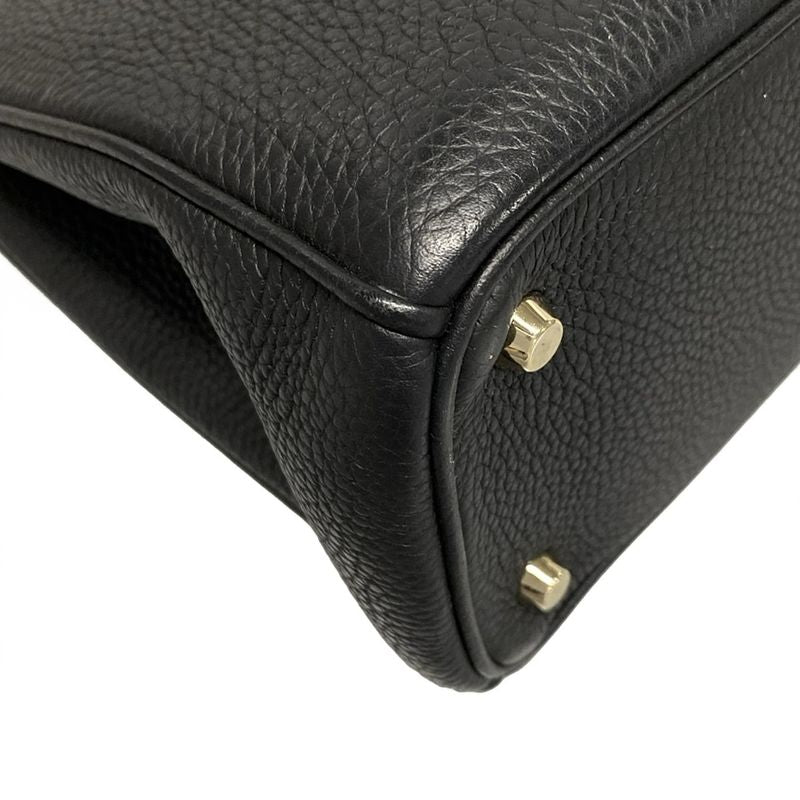 Dior/christian Dior Tote Bag Diorissimo Black Leather