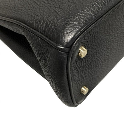 Dior/christian Dior Tote Bag Diorissimo Black Leather