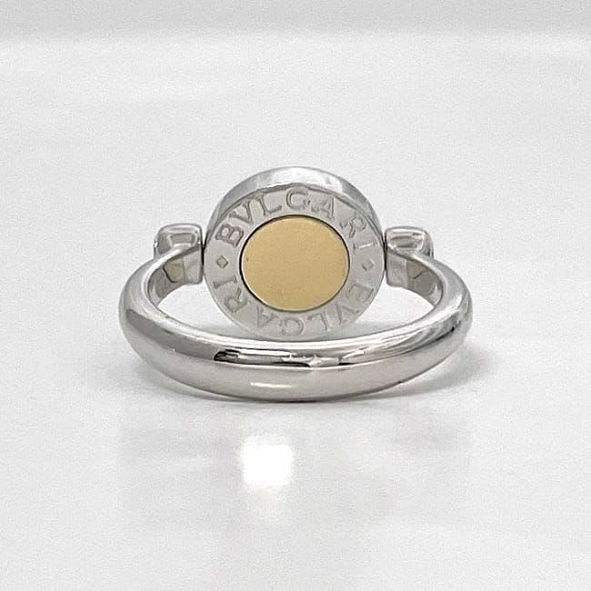 Bvlgari Flip Ring White Gold Black