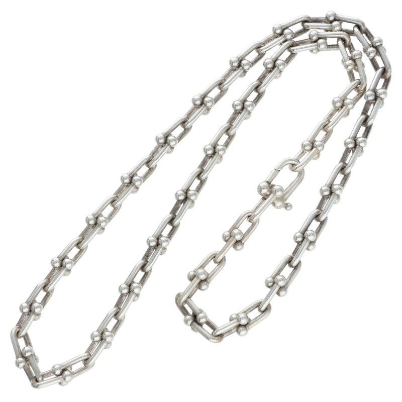 Tiffany & Co Hardwear Hardware Link Silver Necklace Men's 18inch