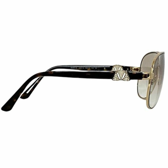 Bulgari Sunglasses In Brown Tortoiseshell With White Shell 6080b Excellent