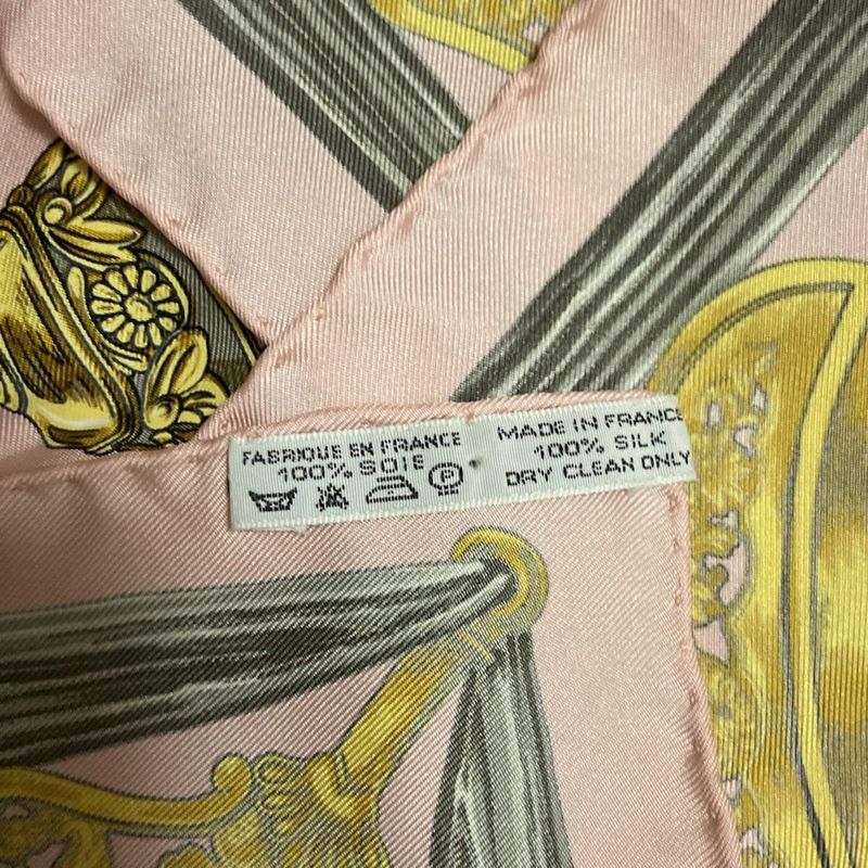 Hermes Scarf - Pink X Light Grey X Multi Etriers