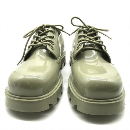 Bottega Veneta Stride Rubber Lace Up Shoes Khaki