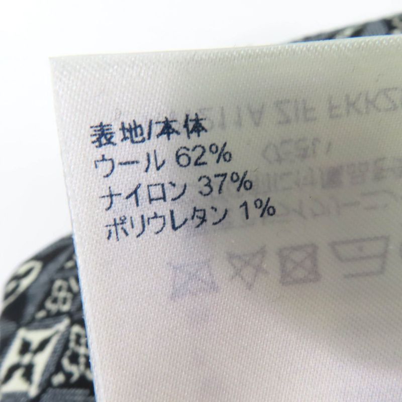 Louis Vuitton 21SS Wool Since1854 Monogram Knit Tight Skirt Black M Made In