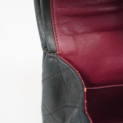 Chanel Shoulder Bag Matelasse Lambskin Black Gold Hardware Women