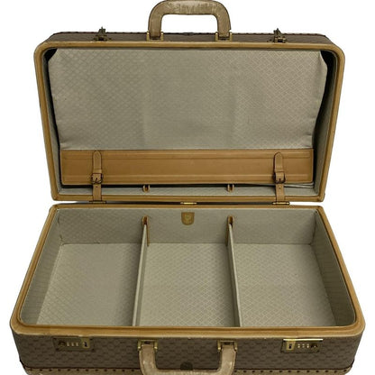 Gucci Trunk Case Old Guccigg Pattern Beige X Brown X Dark Brown Lock Number