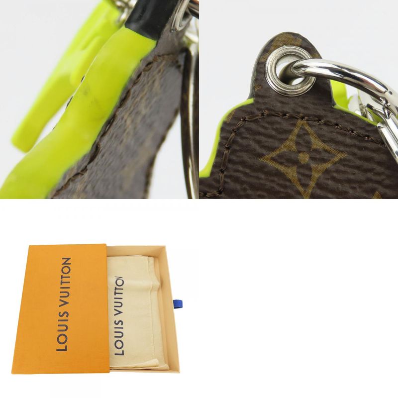 Louis Vuitton Key Holder Porte Cles LV Scarecrow Mp2922 Leather Monogram Yellow