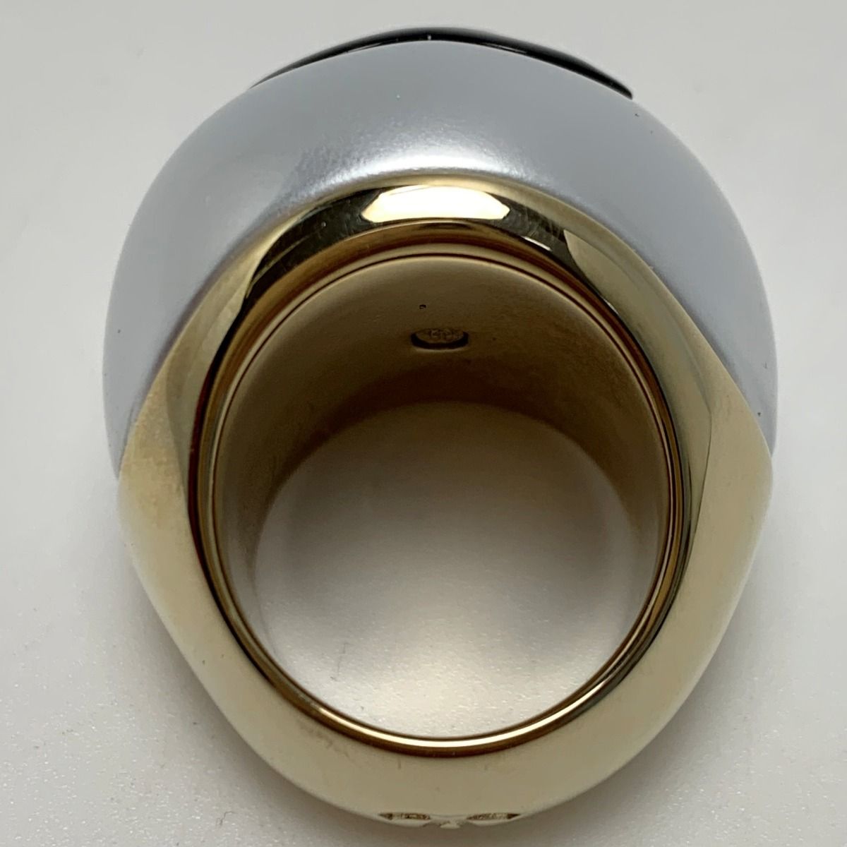 Chanel CC Mark Accessories Ring 25p Gold X Silver Size No 12