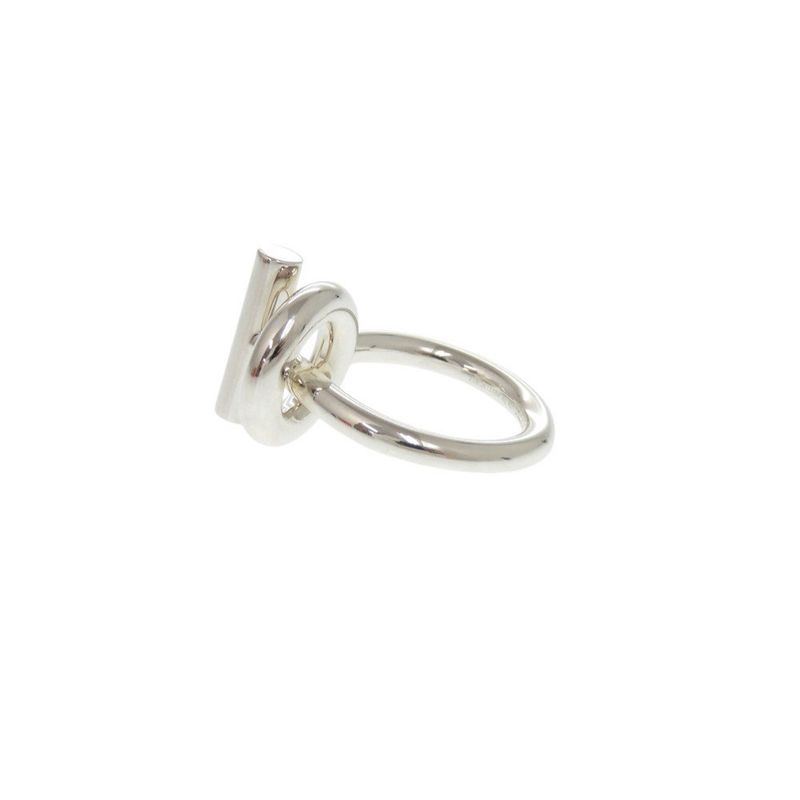 Hermes Echape Size 53 (#11 Approx) Silver 925 Ring 0341 Hermes