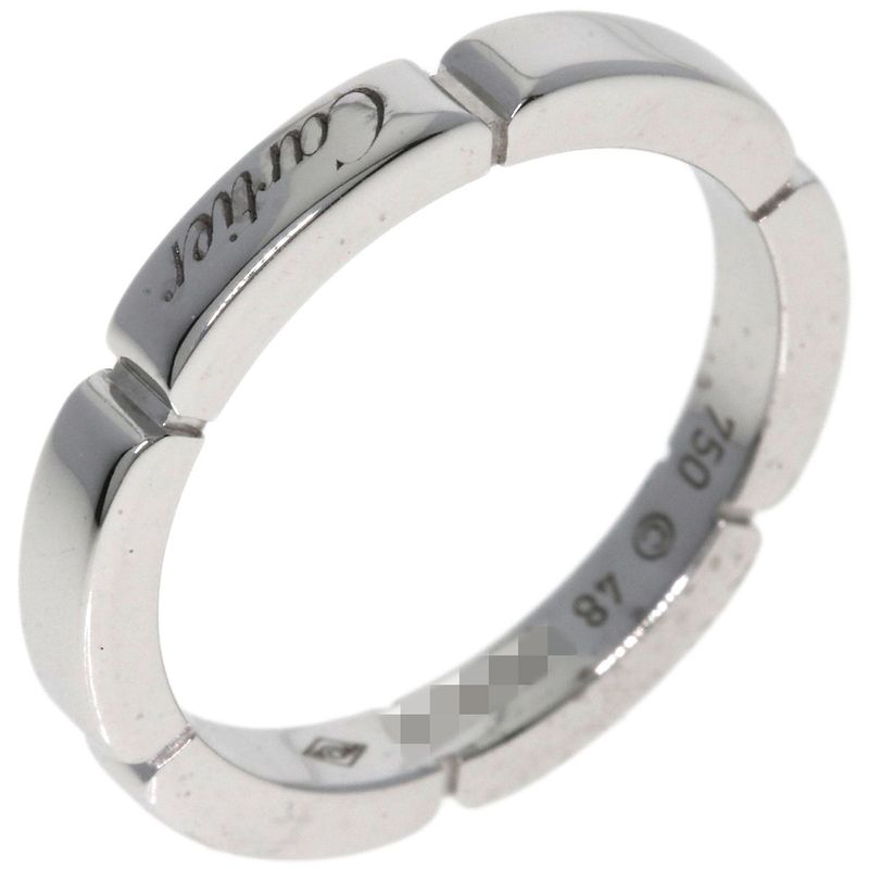 Cartier Maillon Panthère #48 Ring 18K White Gold Ladies