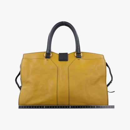 Yves Saint Laurentyves Saint Laurentcabas Su Chic Black And Yellow Leather