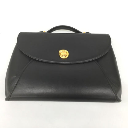 Cartier Panthère Brief Case Bag Leather Gold Hardware Black