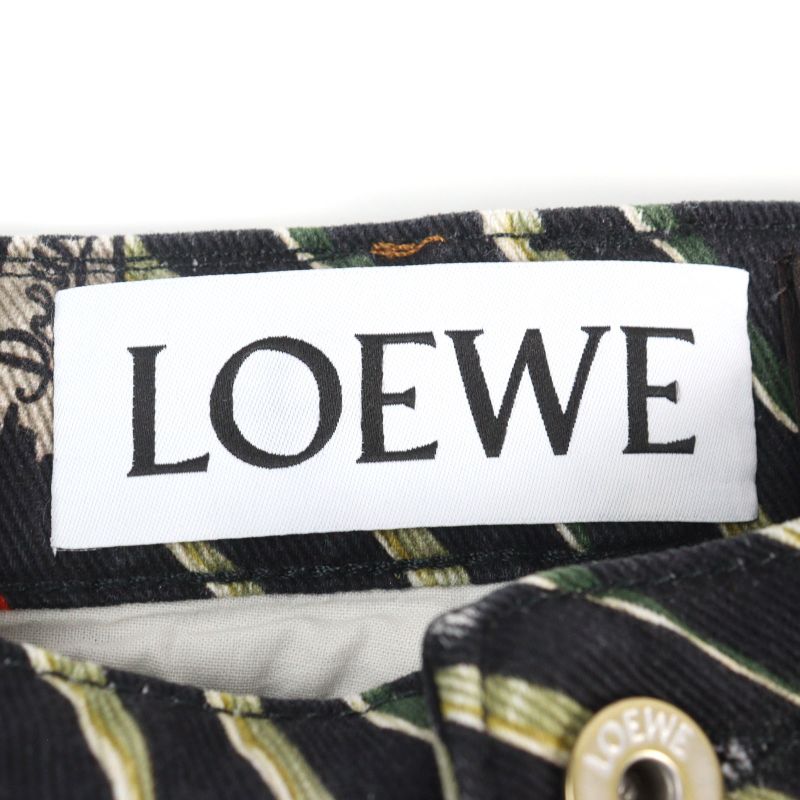LOEWE X Paulas Ibiza LOEWE X Paulas Ibiza H2282480ib Cotton Cowhide Logo