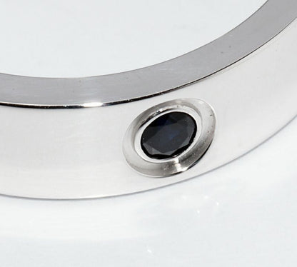 Cartier Ring 18K White Gold Black Sapphire 1P Love Ring B40771
