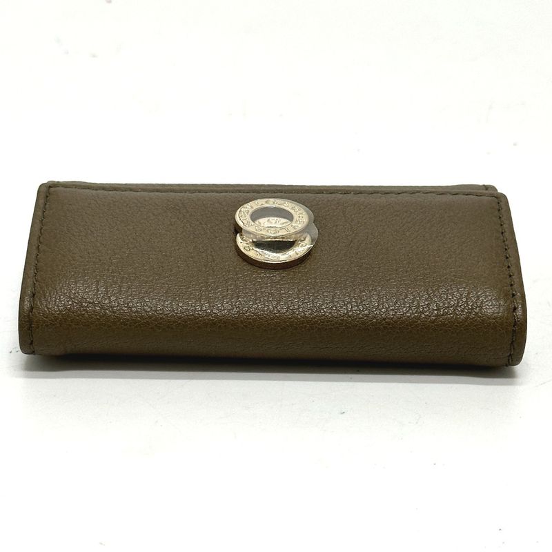 Bvlgari Bulgari Key Case Double Ring 6-ring Leather Brown