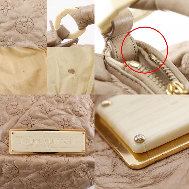 Louis Vuitton Nimbus GM Monogram-olympe M95423 Lambskin Beige Rc0037 Ladies